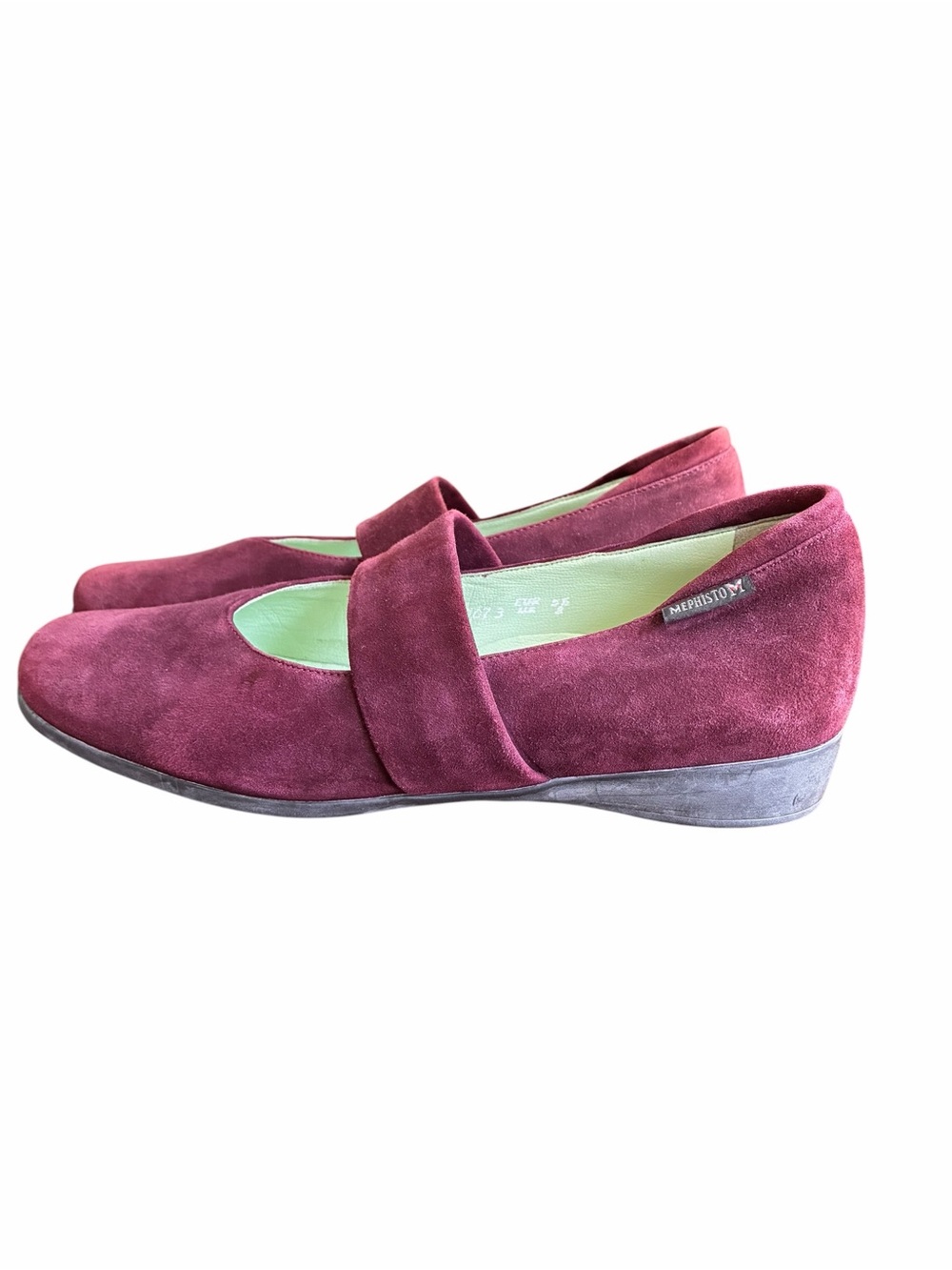 Mephisto Gabriela Size 8 Suede Slip On MaryJanes